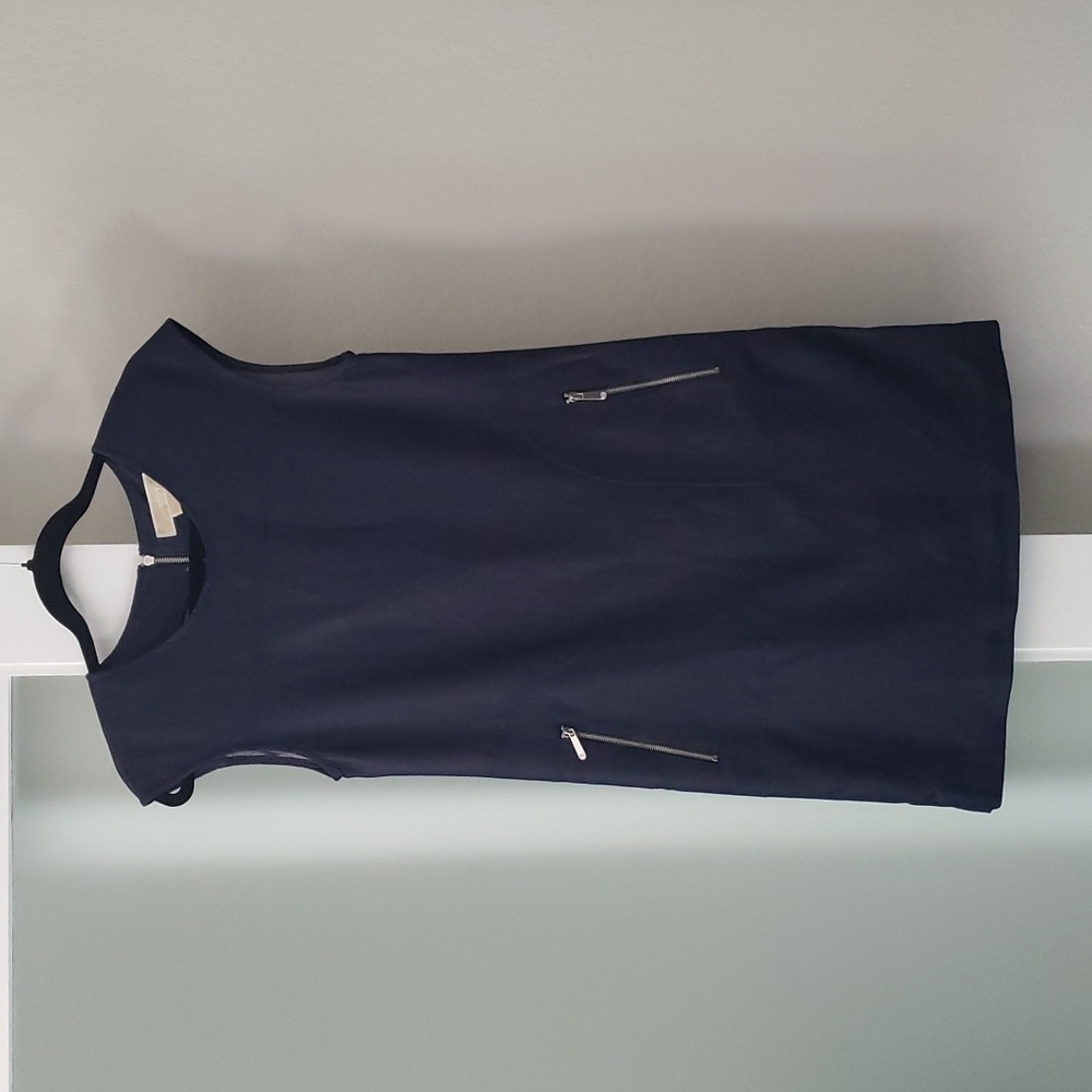 Michael Kors Knee Lenth Chambray Shift Dress sz 4